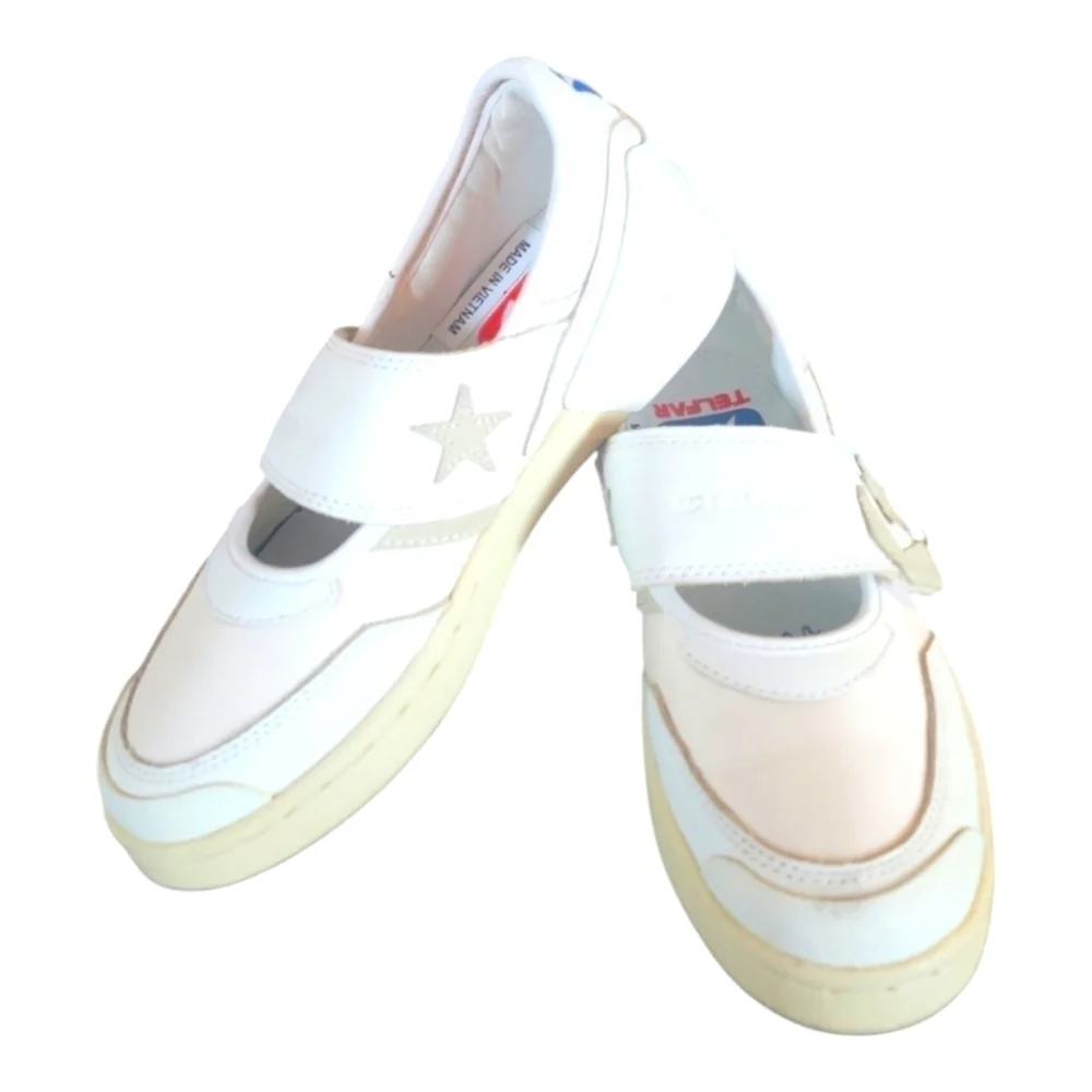Converse x Telfar Pro Leather Slip-on Mary Jane White Parchment Sneakers